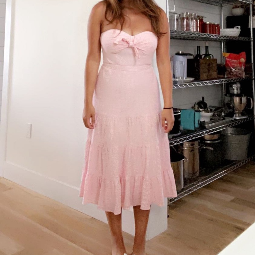 J. Crew Ivory Strapless Dress